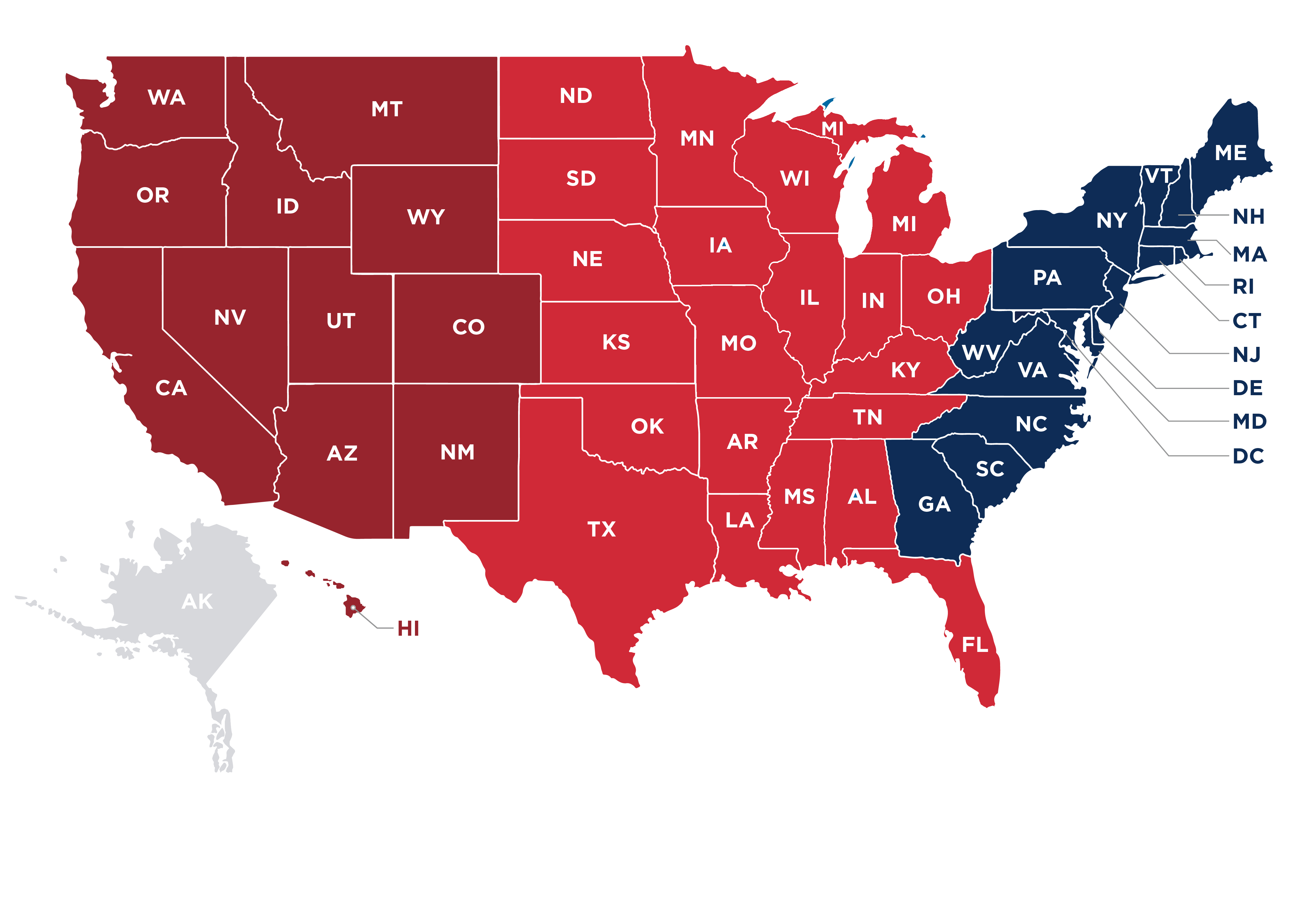 Access control sales territory map